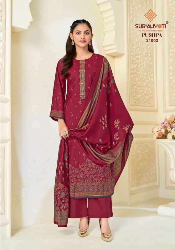 Suryajyoti pushpa vol 21 dress material wholesale price
